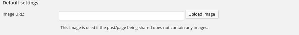 The default settings in the Facebook tab in Yoast's Social settings.